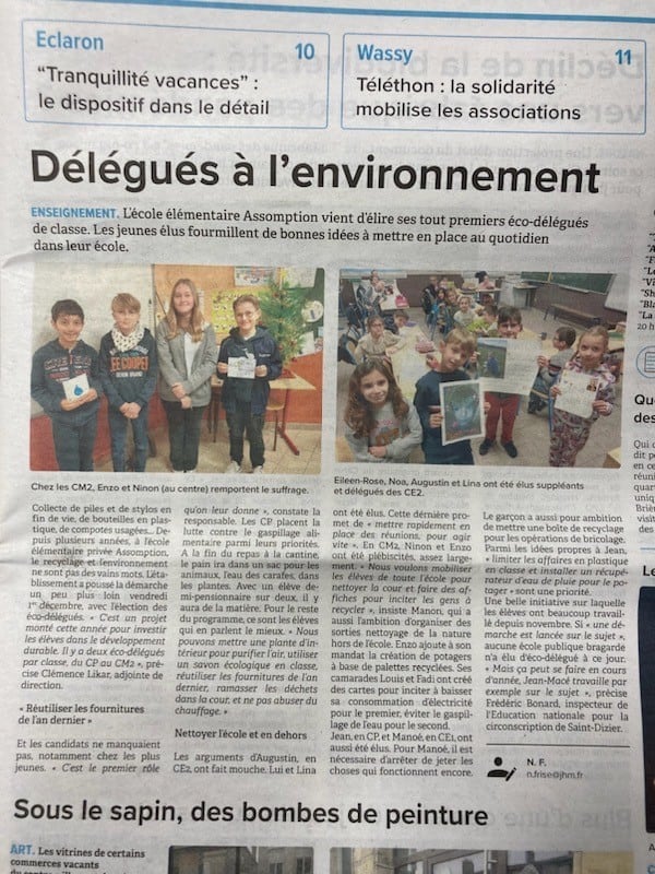 Lire la suite à propos de l’article Les éco-délégués