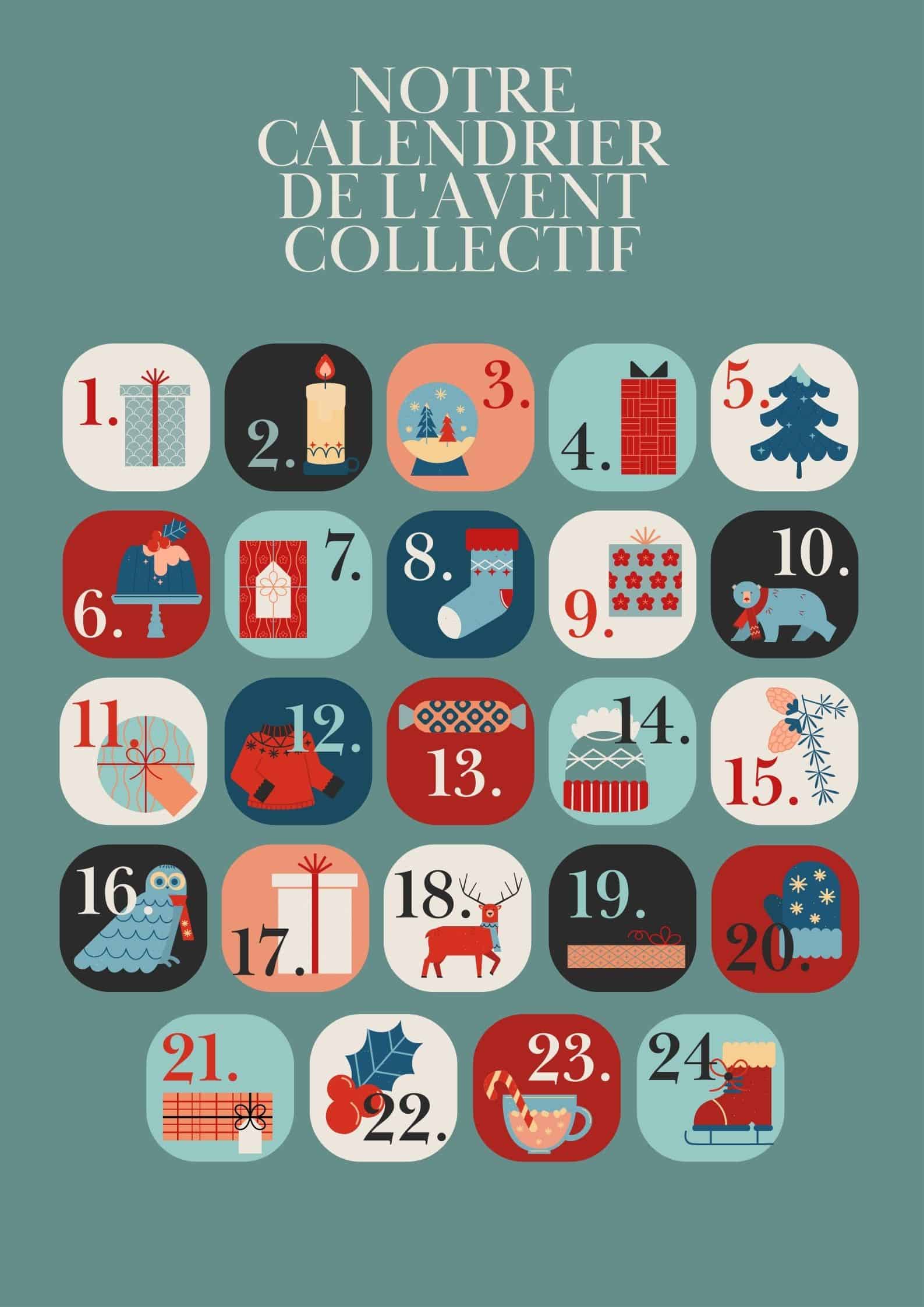 Read more about the article Notre calendrier de l’Avent collectif