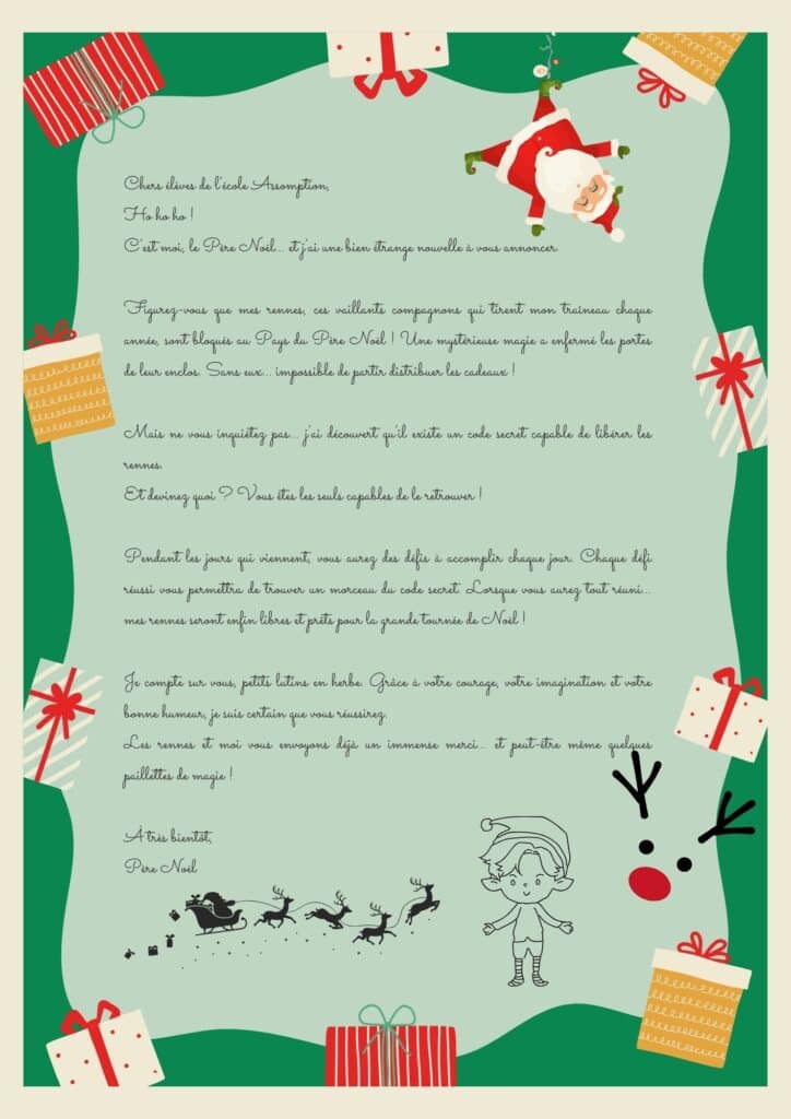 Calendrier de l’Avent collectif - Assomption Saint Dizier